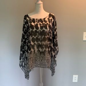 Allison Taylor shawl like blouse